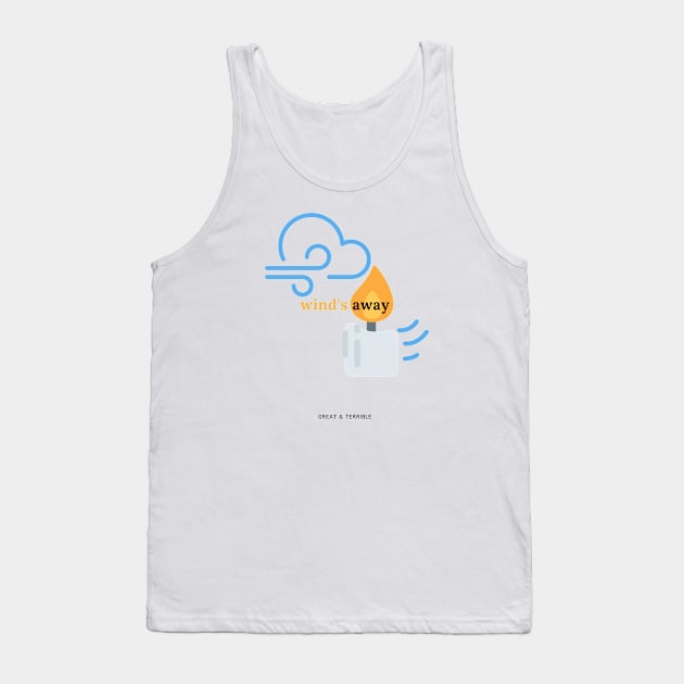 WIND'S AWAY (Light) Tank Top by A. R. OLIVIERI